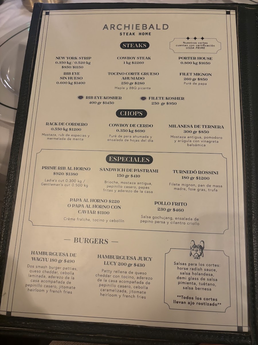 Archiebald Photo Menu 9