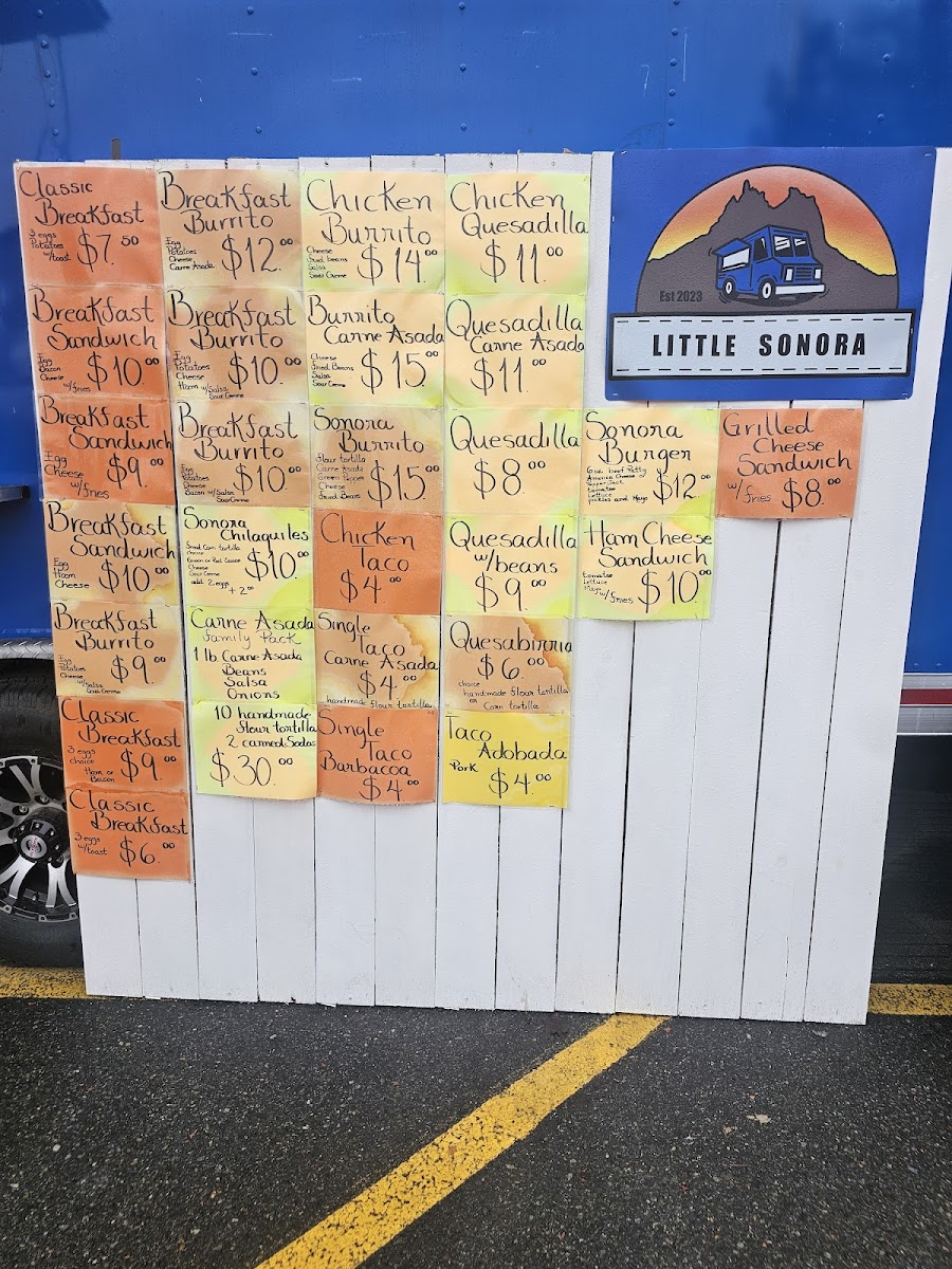Little Sonora Food Truck Photo Menu 3