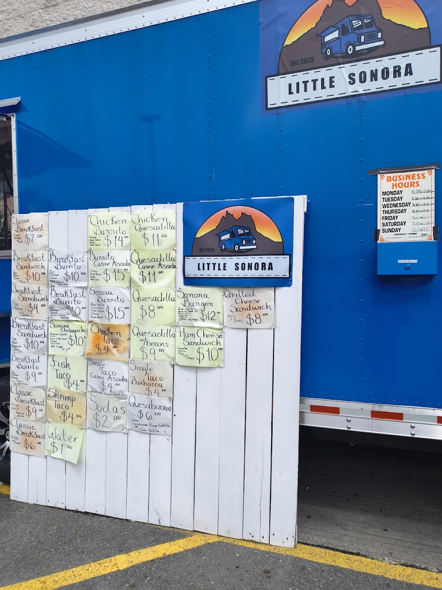 Little Sonora Food Truck Photo Menu 4