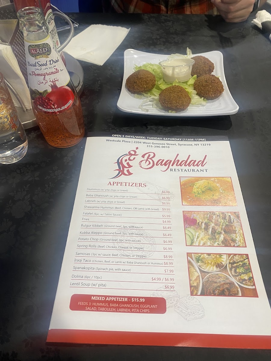 Baghdad Restaurant Westvale Plaza Photo Menu 6