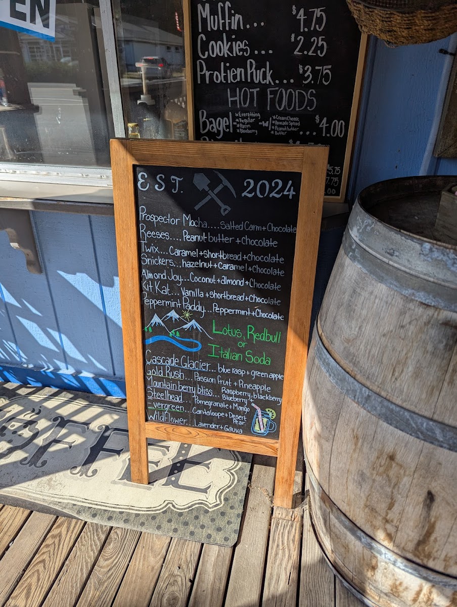 Prospectors Country Coffee Marblemount Photo Menu 4