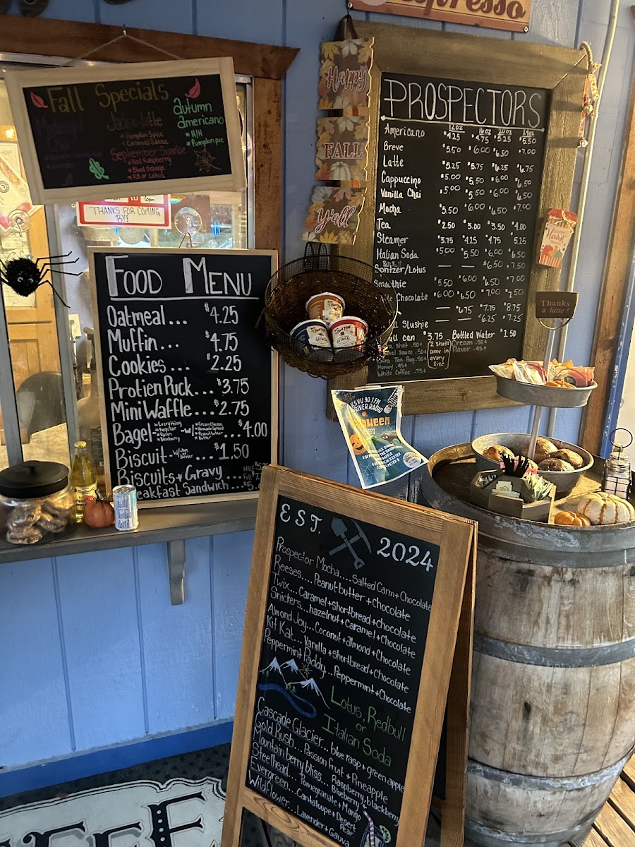 Prospectors Country Coffee Marblemount Photo Menu 7