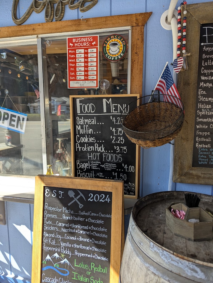 Prospectors Country Coffee Marblemount Photo Menu 8