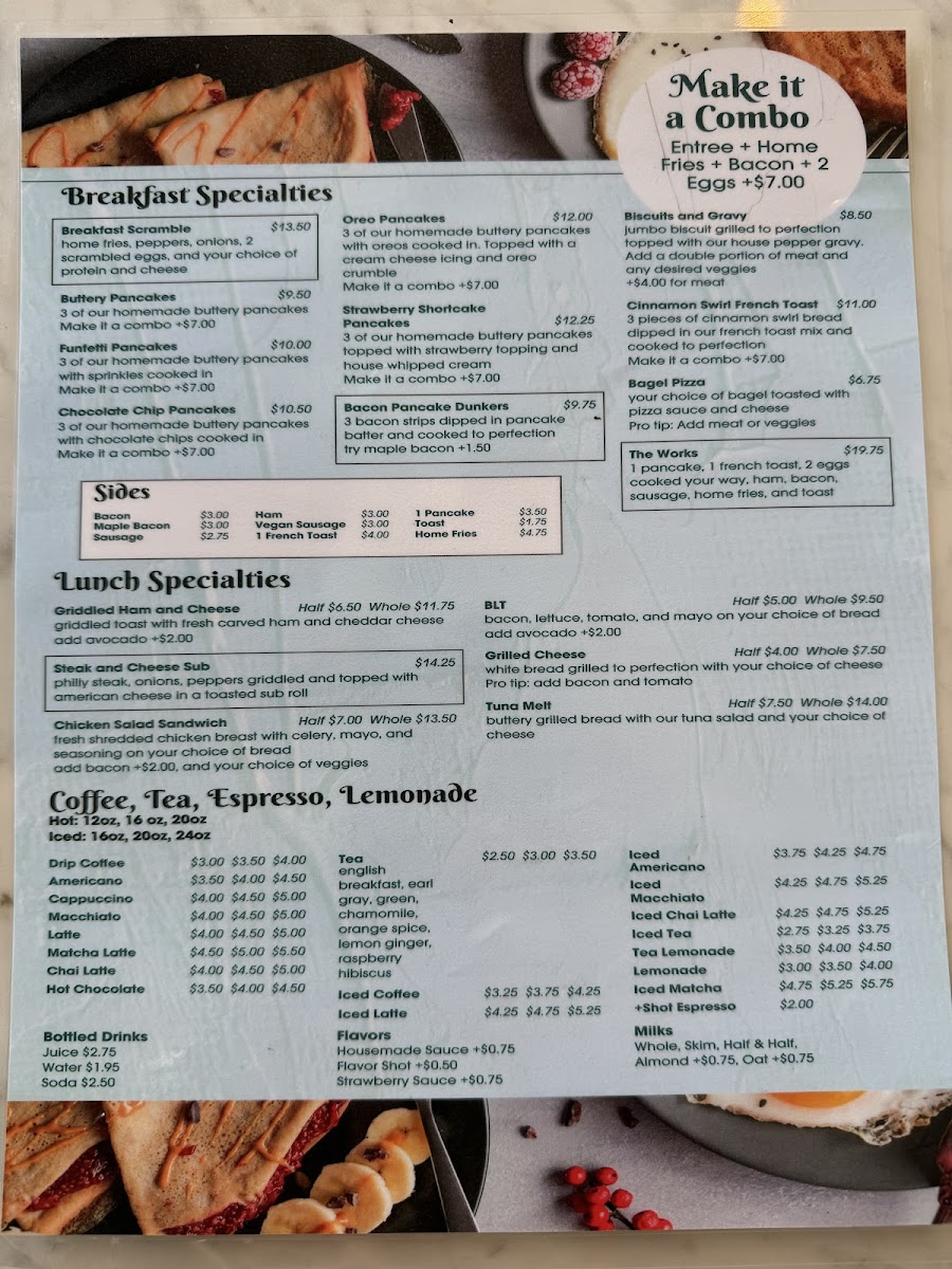 Hannah’s Bistro Photo Menu 2