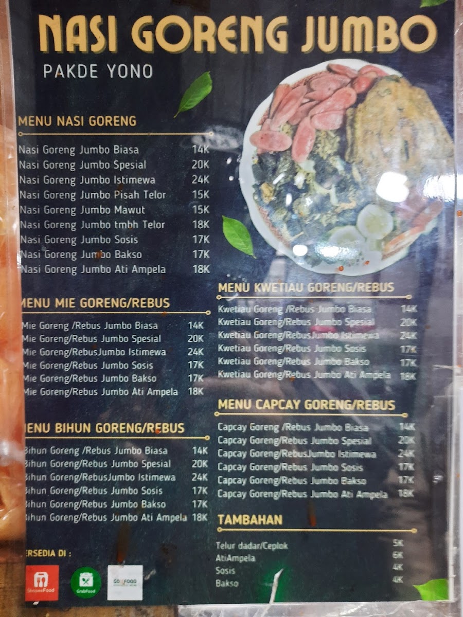 Nasi Goreng Jumbo Pakde YONO Photo Menu 1