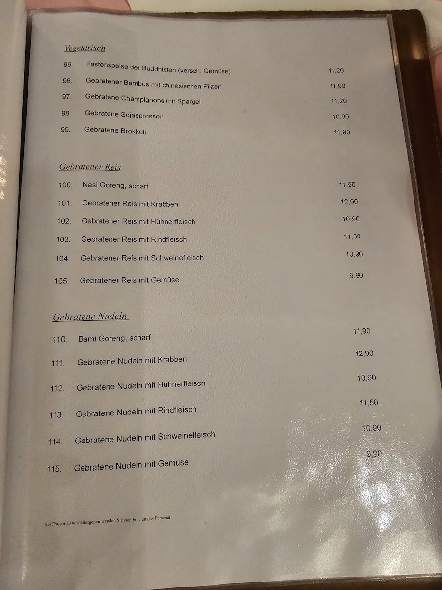 China-Restaurant Sonnengarten Photo Menu 4