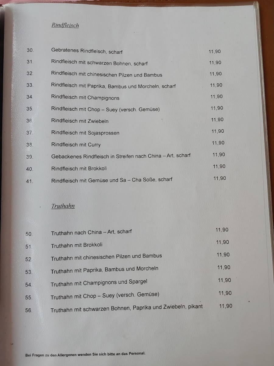 China-Restaurant Sonnengarten Photo Menu 6