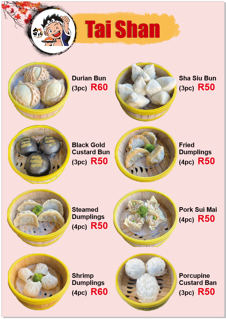Taishan Restaurant Fairview Centre (Somerset West) Photo Menu 3