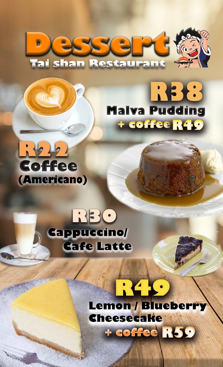 Taishan Restaurant Fairview Centre (Somerset West) Photo Menu 8