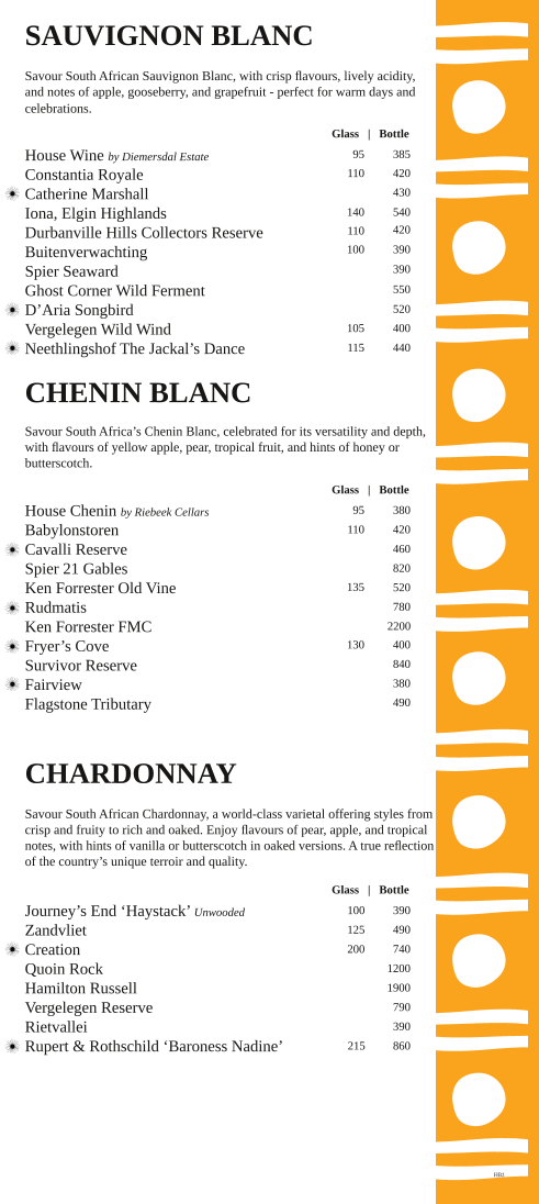 Harry's Beach Restaurant Photo Menu 1