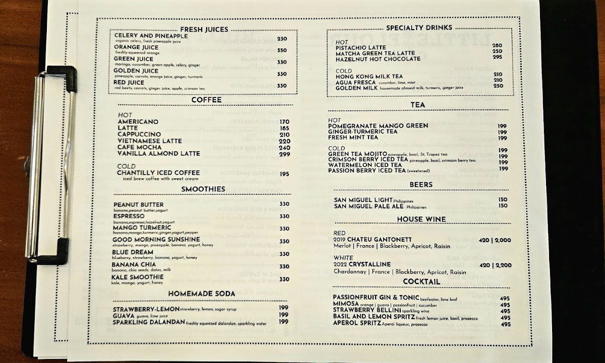 Little Flour Café - Newport World Resorts Photo Menu 1