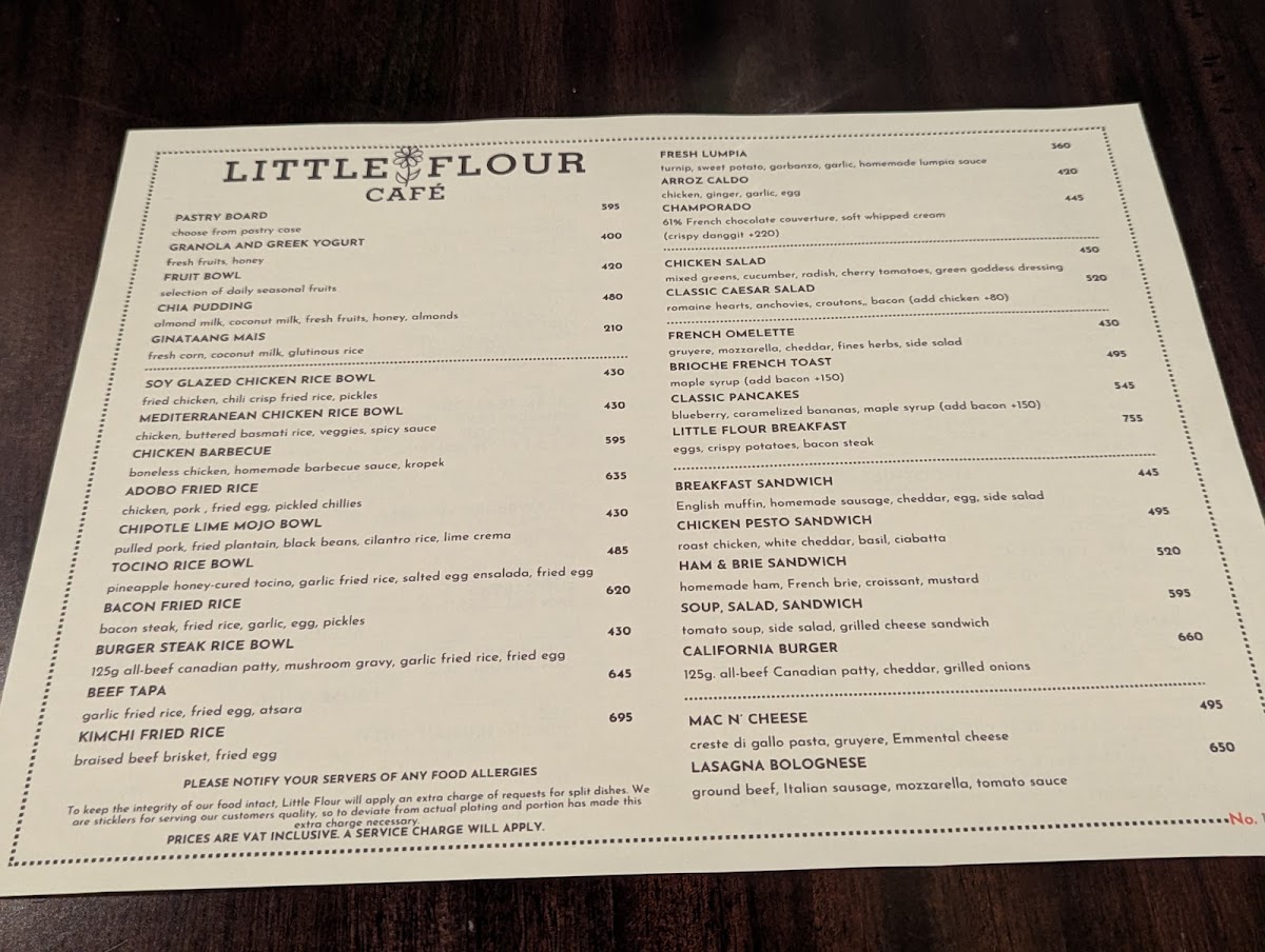 Little Flour Café - Newport World Resorts Photo Menu 9