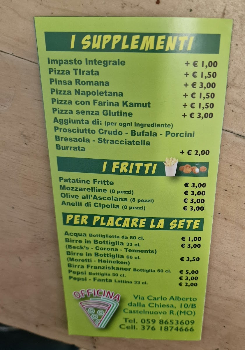 Pizzerie Officina 77 Photo Menu 1