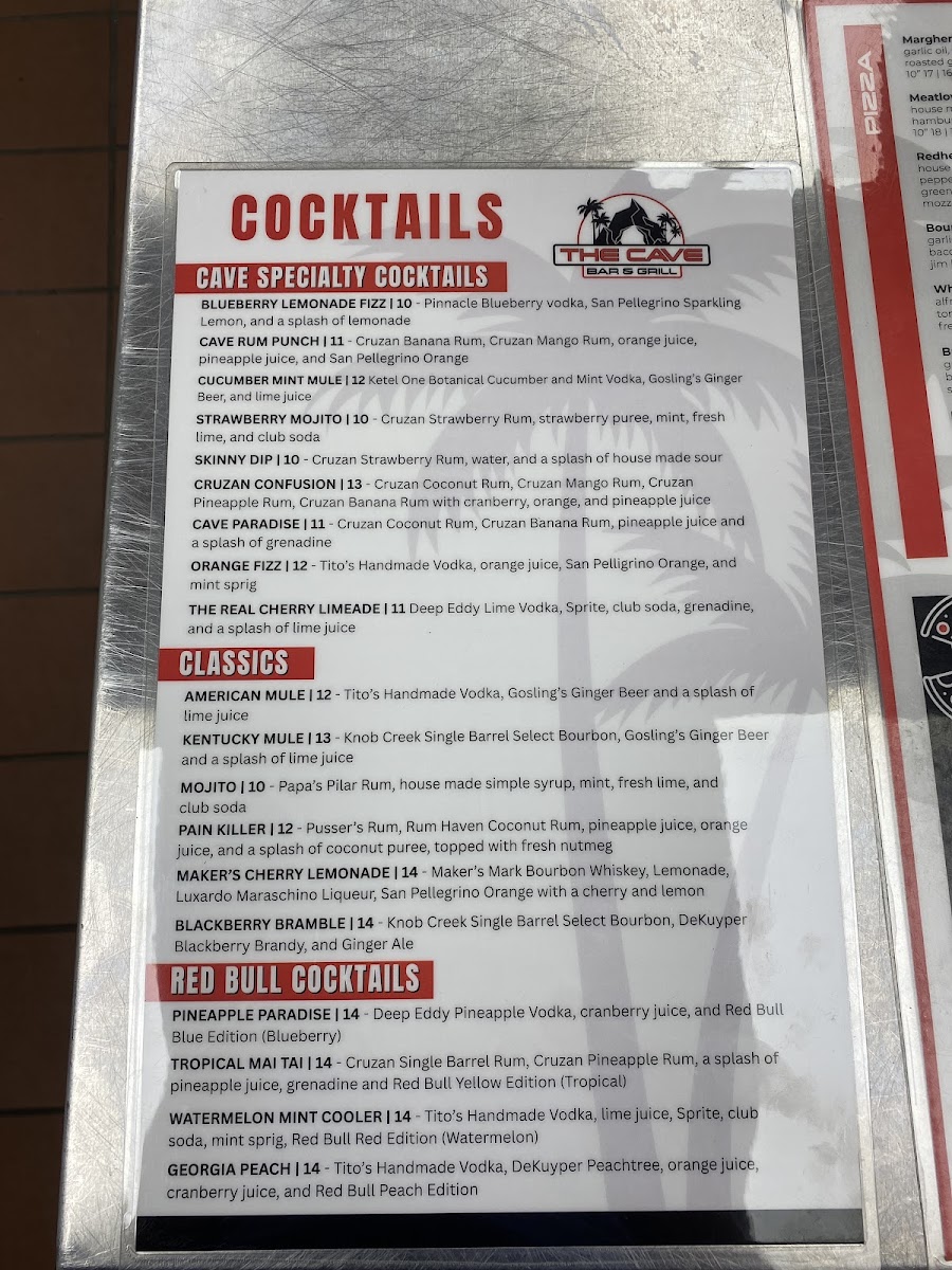 The Cave Bar & Grill Photo Menu 6