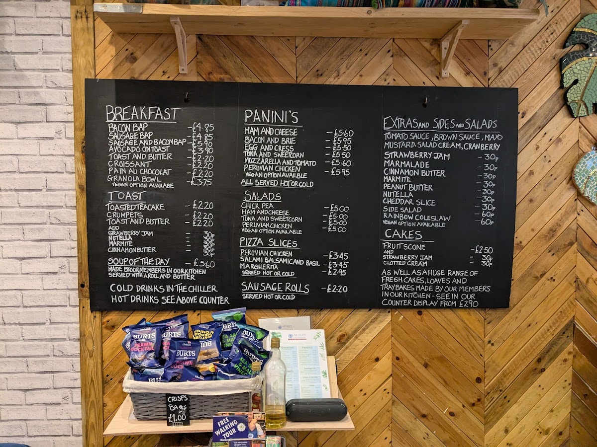Artizan Cafe Photo Menu 1
