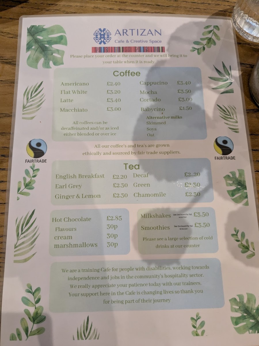 Artizan Cafe Photo Menu 3