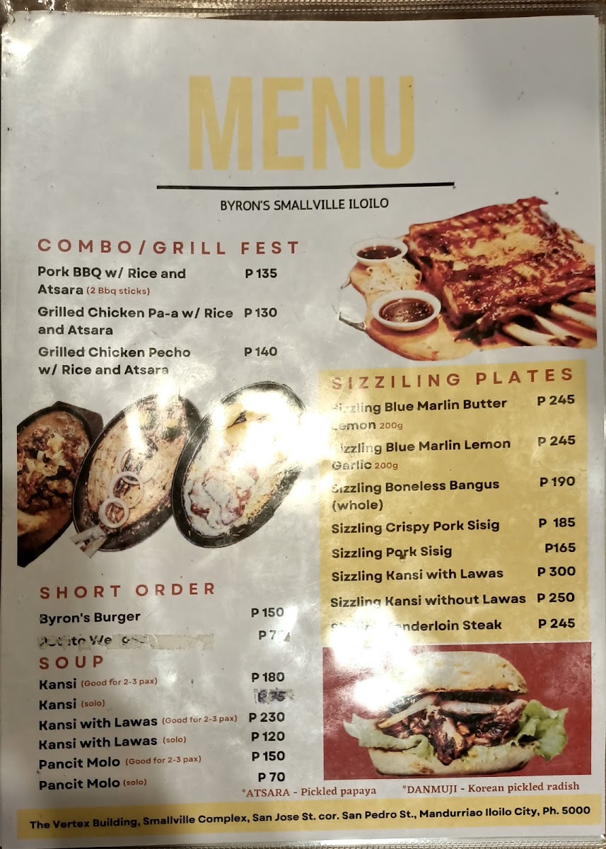 Byron's - Smallville Iloilo Photo Menu 7