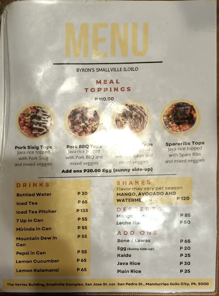 Byron's - Smallville Iloilo Photo Menu 9