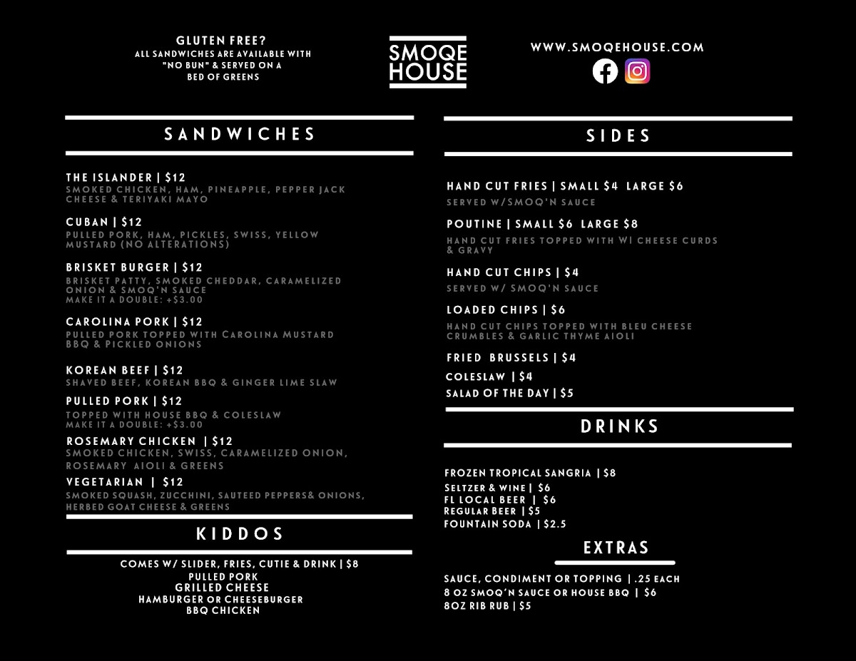 Smoqehouse Photo Menu 2