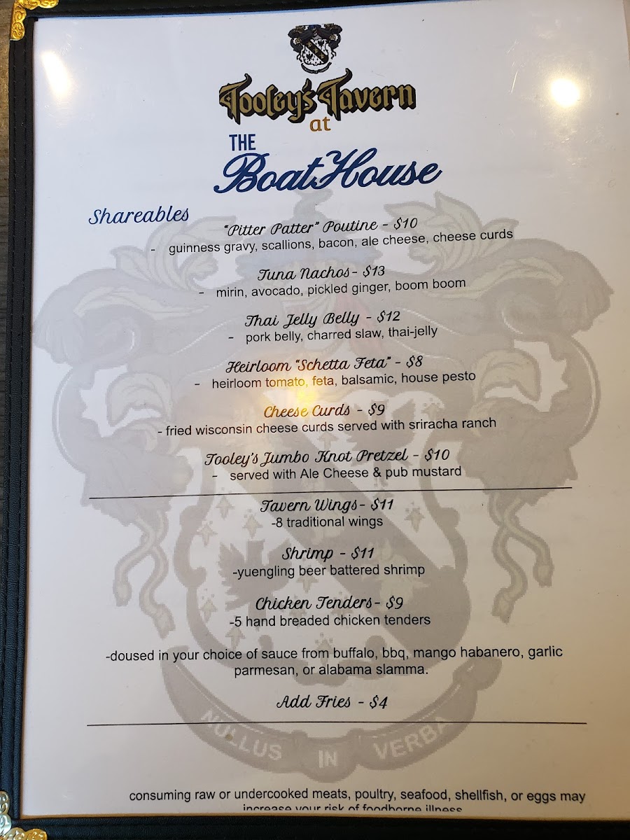 The Boathouse Photo Menu 7