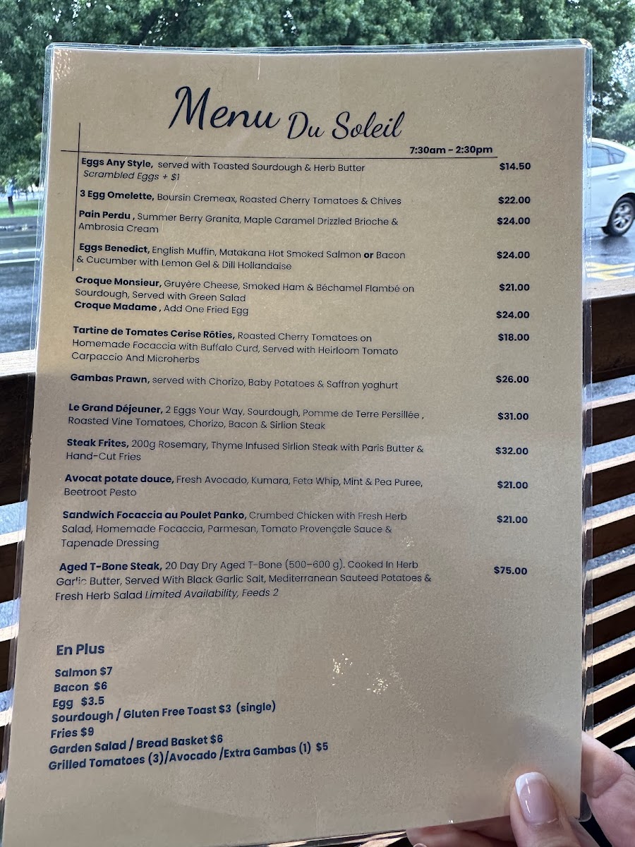 Little French Cafe Mt Albert Photo Menu 4