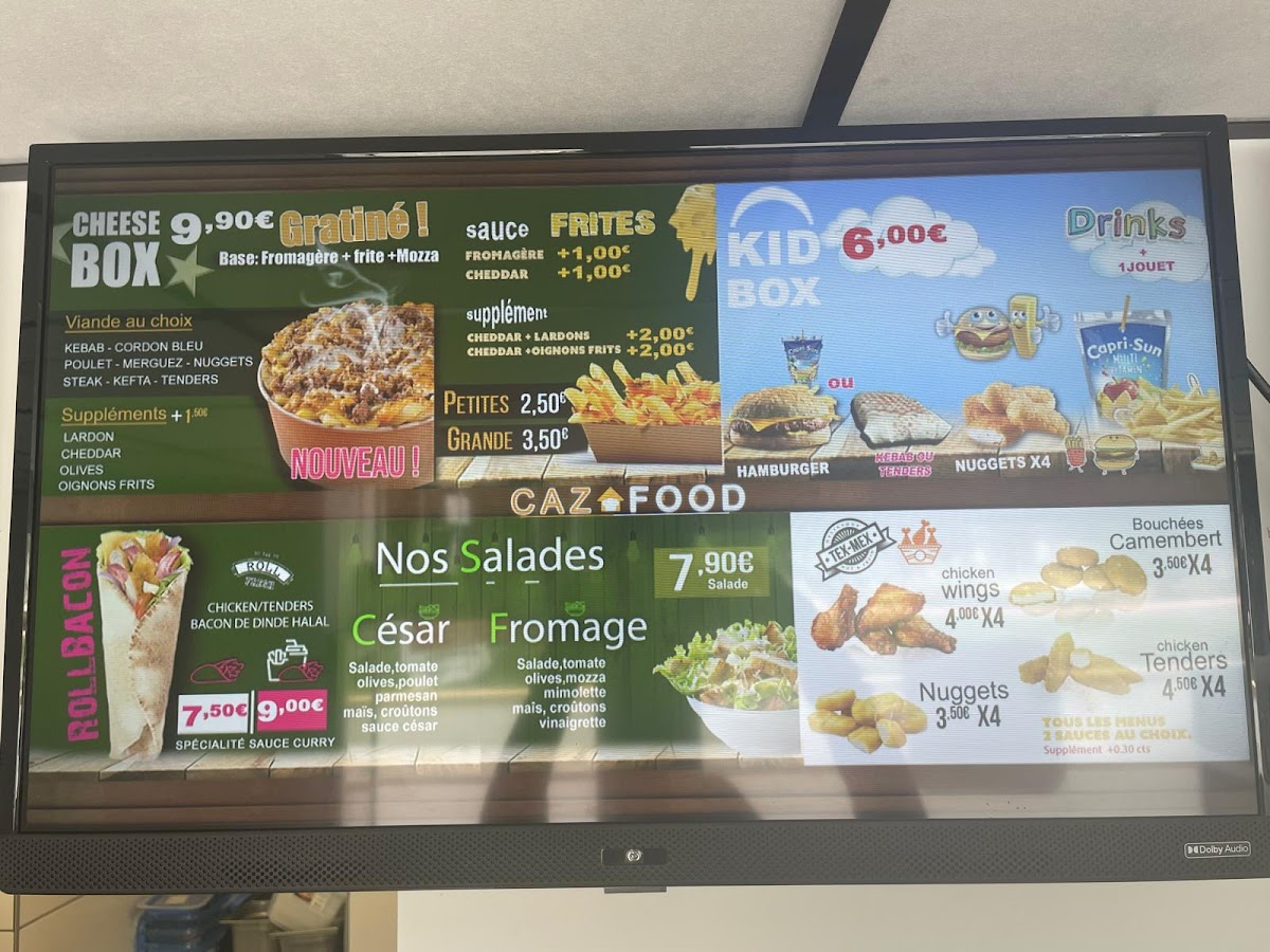 Caz Food Photo Menu 2