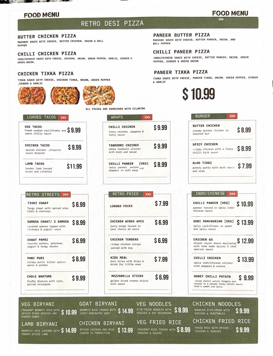 Retro Indian Grill Photo Menu 4