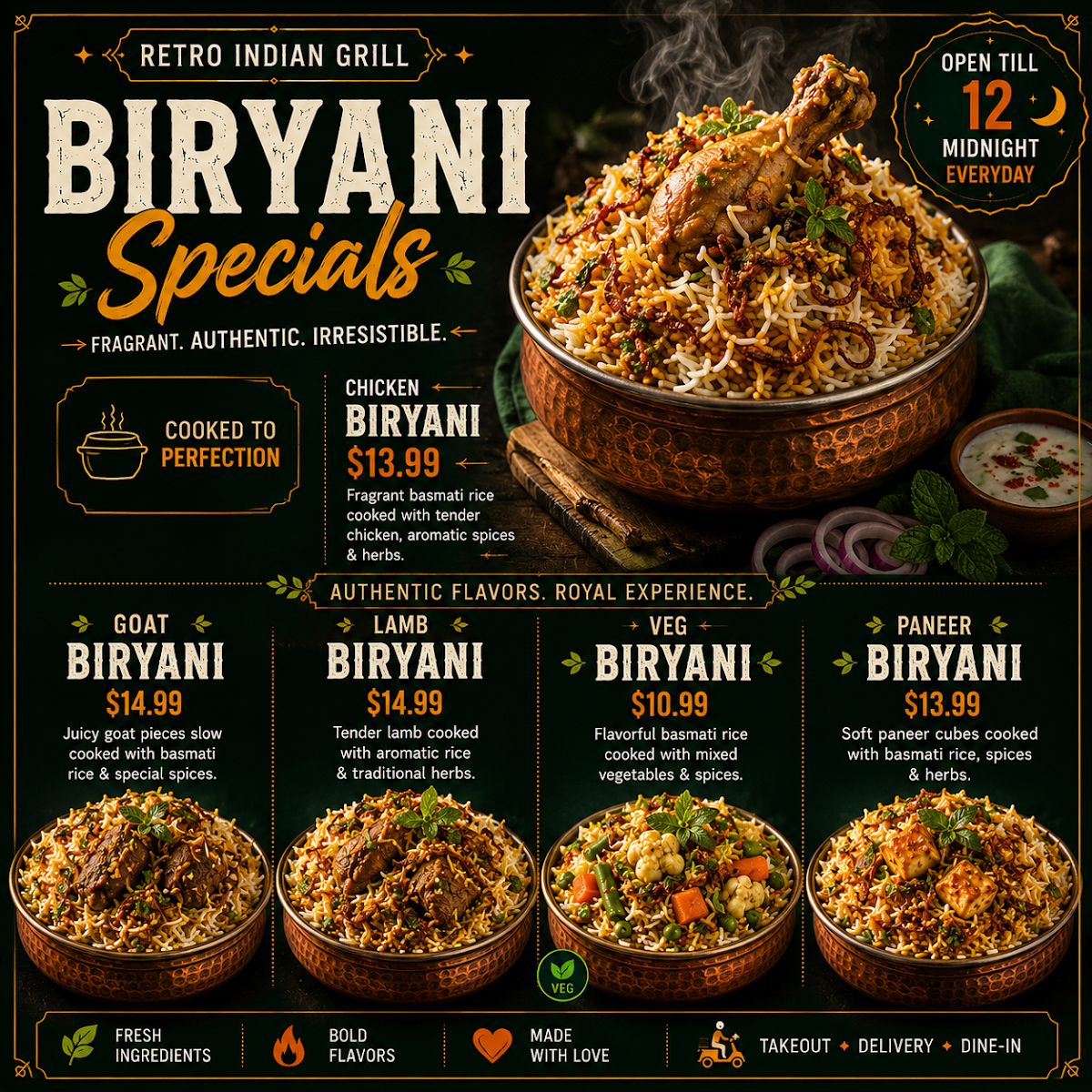 Retro Indian Grill Photo Menu 5