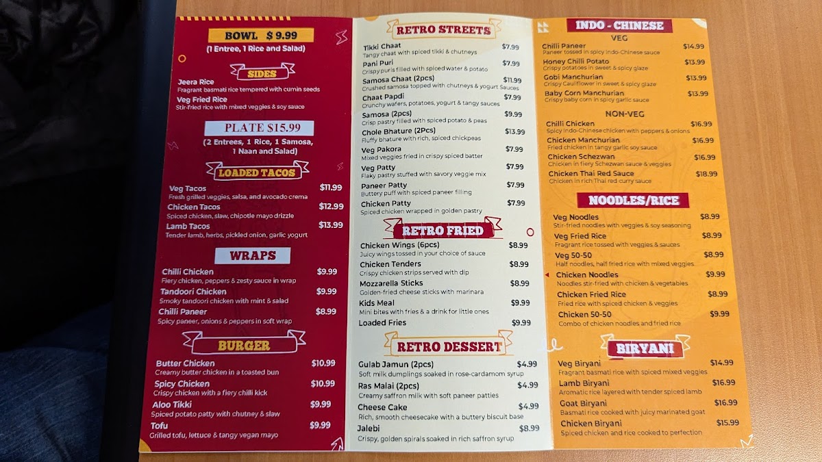 Retro Indian Grill Photo Menu 9