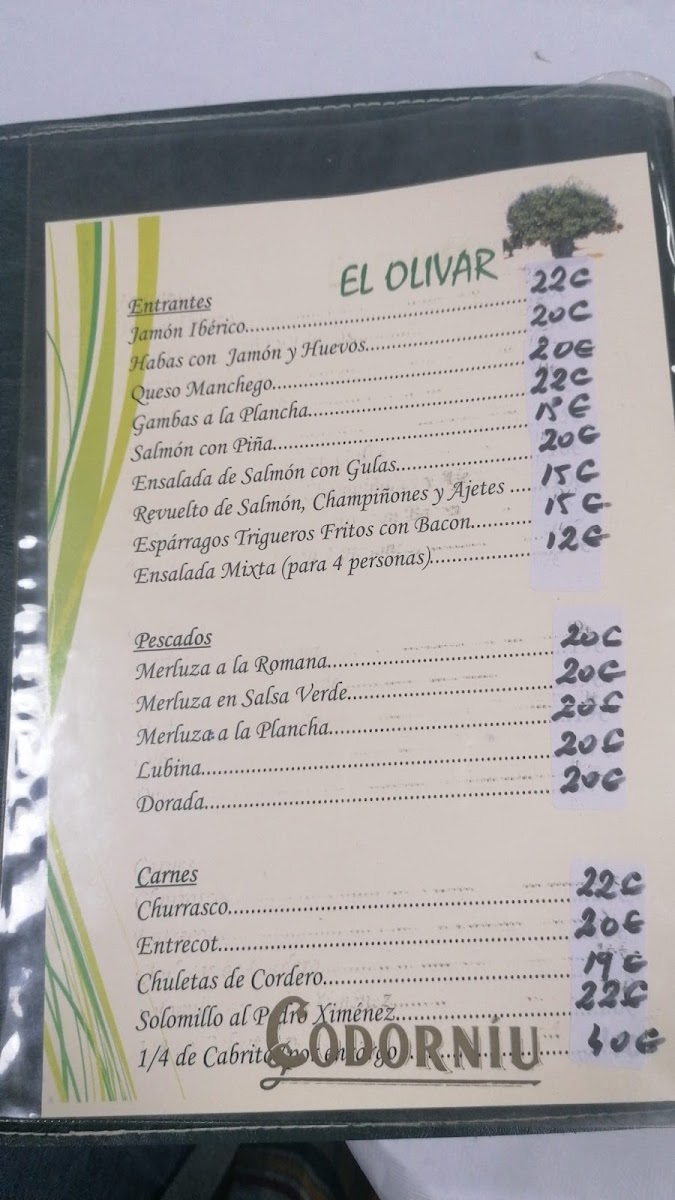 Restaurante El Olivar Photo Menu 2