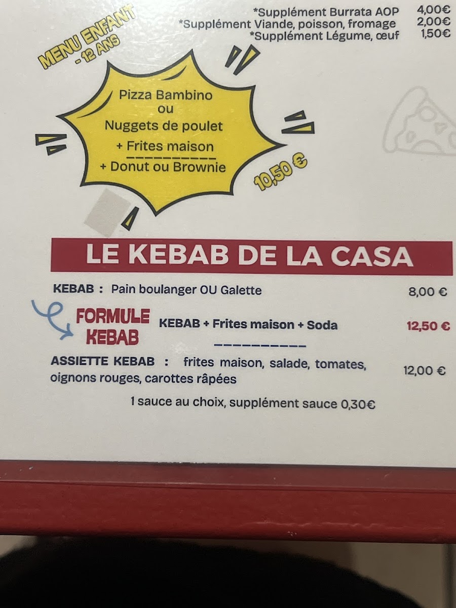 La case basque Photo Menu 9