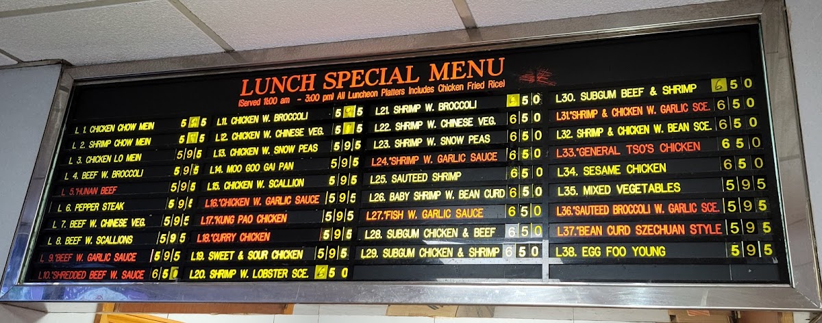 China Pagoda Halal Restaurant Photo Menu 3