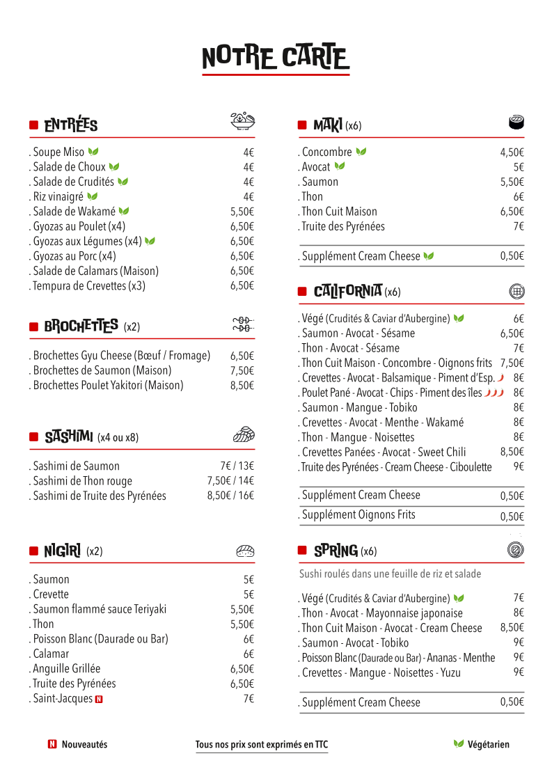 Sushi d'Aqui / Lavaur Photo Menu 1