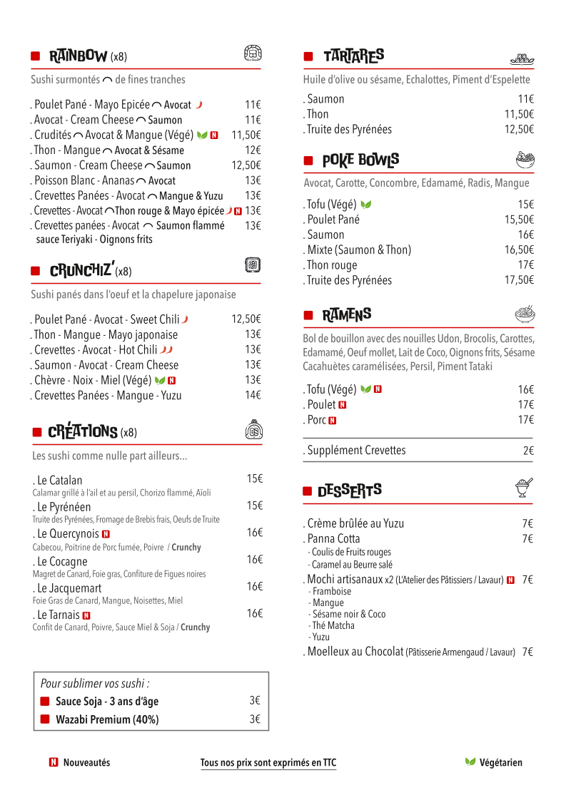 Sushi d'Aqui / Lavaur Photo Menu 2