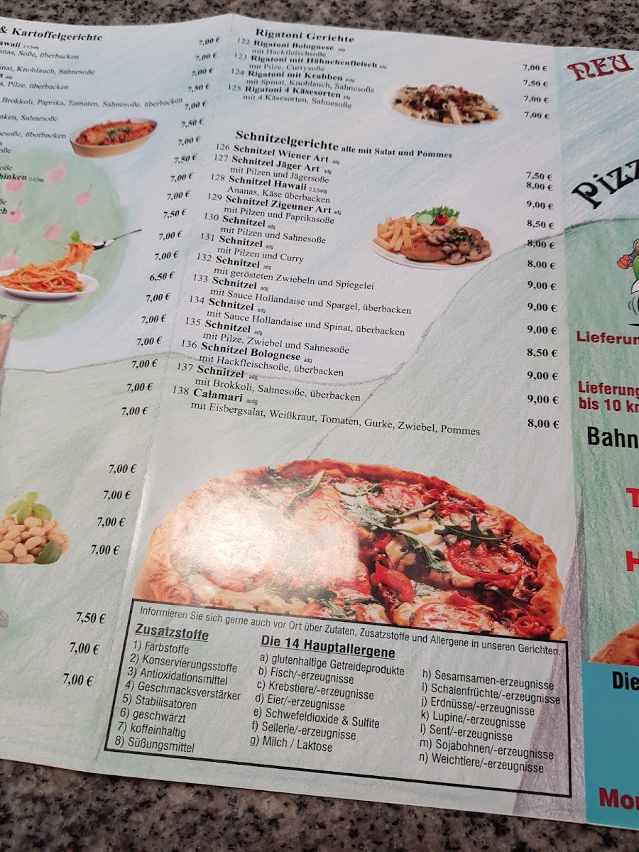 Ro - Pizza, Pasta, Doner Photo Menu 2