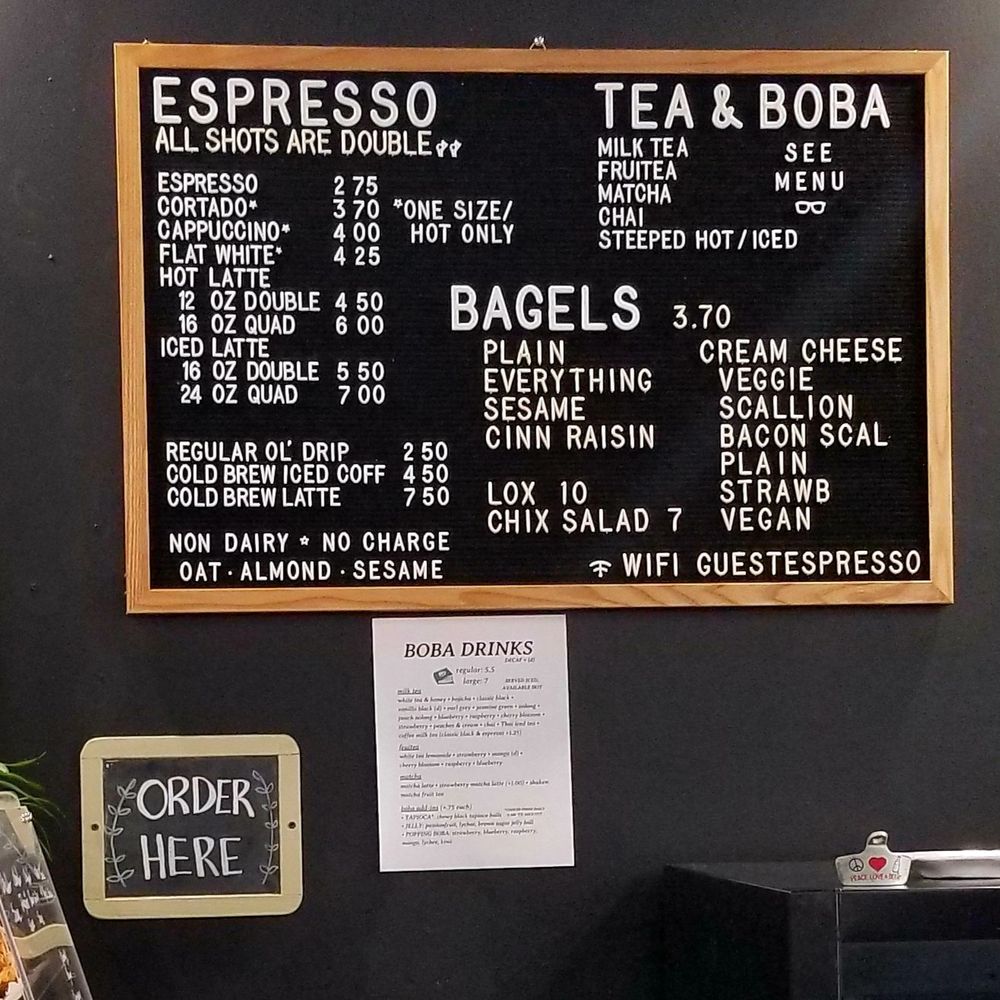 Storied Espresso & Boba - SCHENECTADY Photo Menu 2