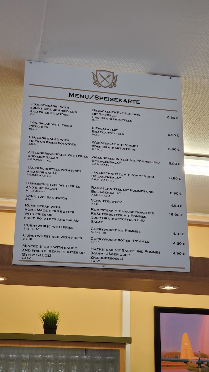 German Canteen Photo Menu 7