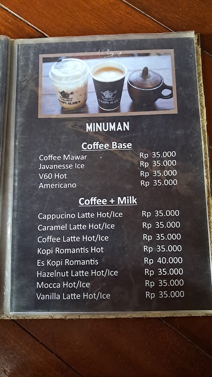 Kafe alam Photo Menu 3