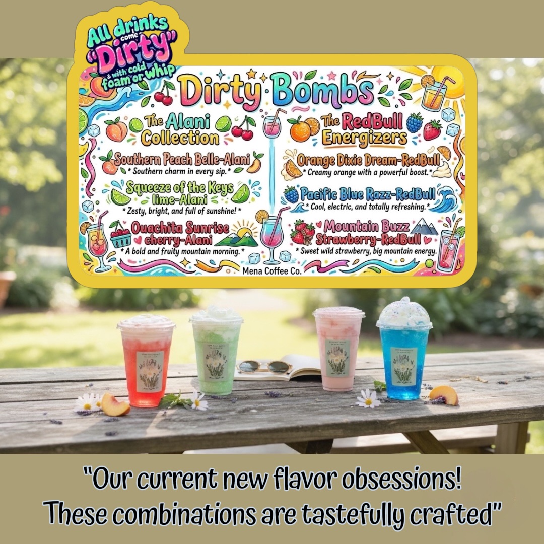 Mena Coffee Company Drive-Thru Photo Menu 1