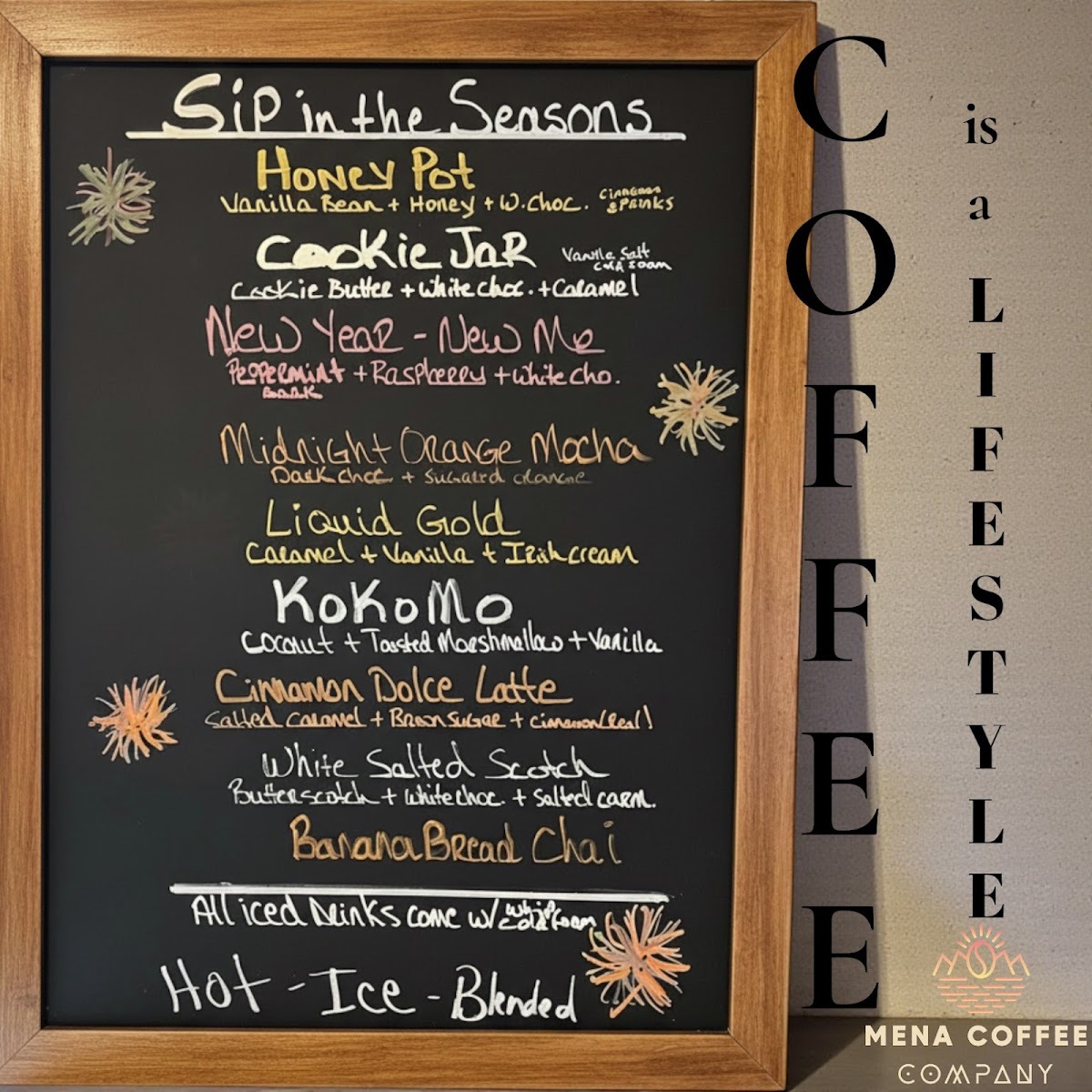 Mena Coffee Company Drive-Thru Photo Menu 8
