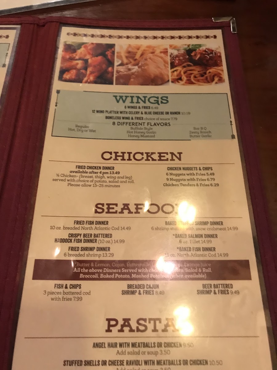 Wooden Angel Restaurant Photo Menu 4