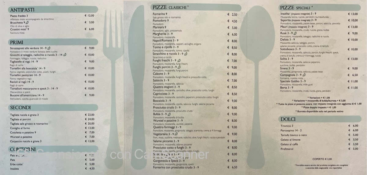Ristorante Pizzeria dal Gobbo Photo Menu 1