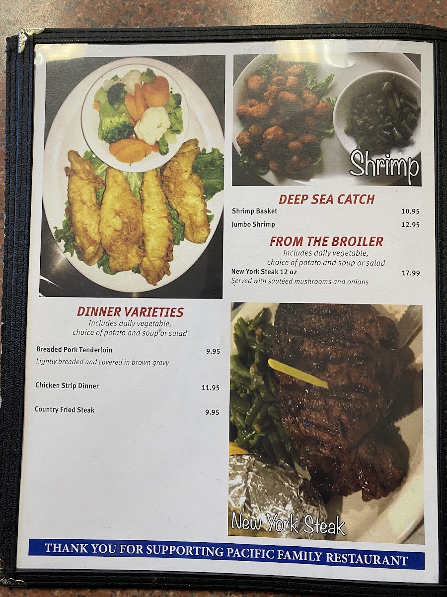 Pacific Family Restaurant Photo Menu 10