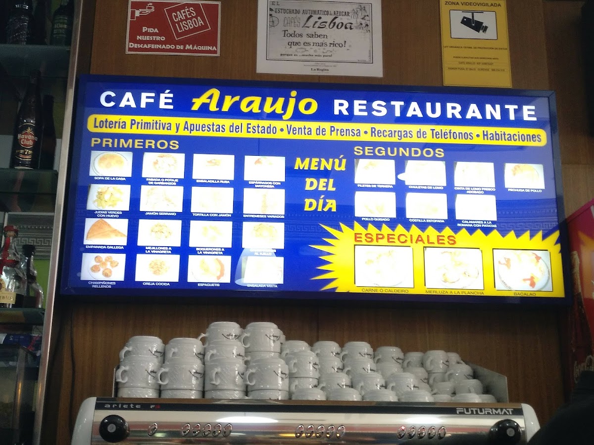 Cafetería Restaurante Araujo Photo Menu 6