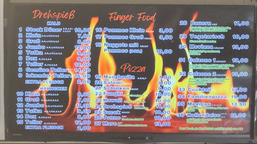 Mevlana Döner und Pizza Haus Photo Menu 2