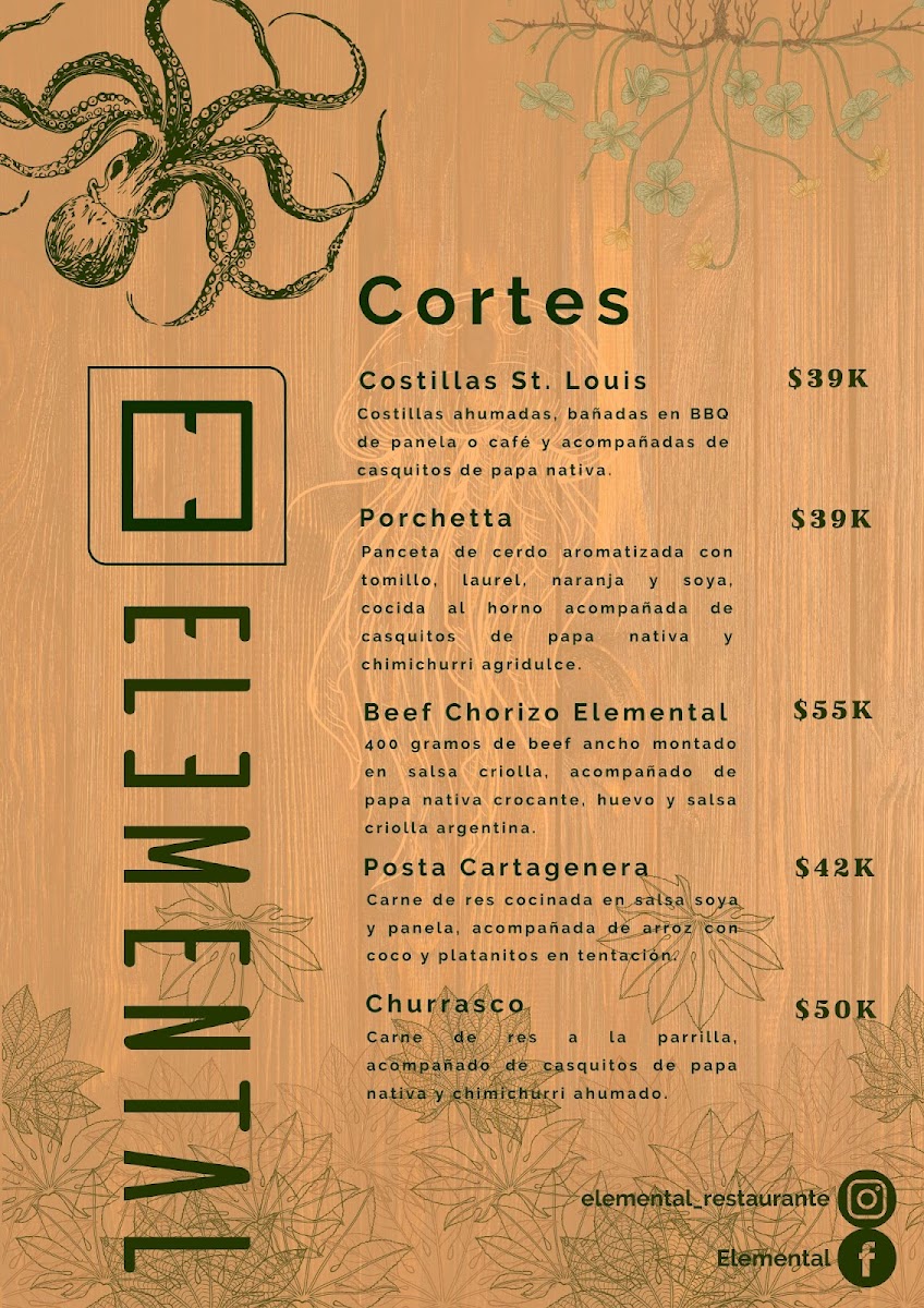 Restaurante Elemental Photo Menu 2