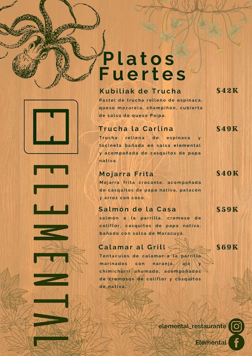 Restaurante Elemental Photo Menu 3