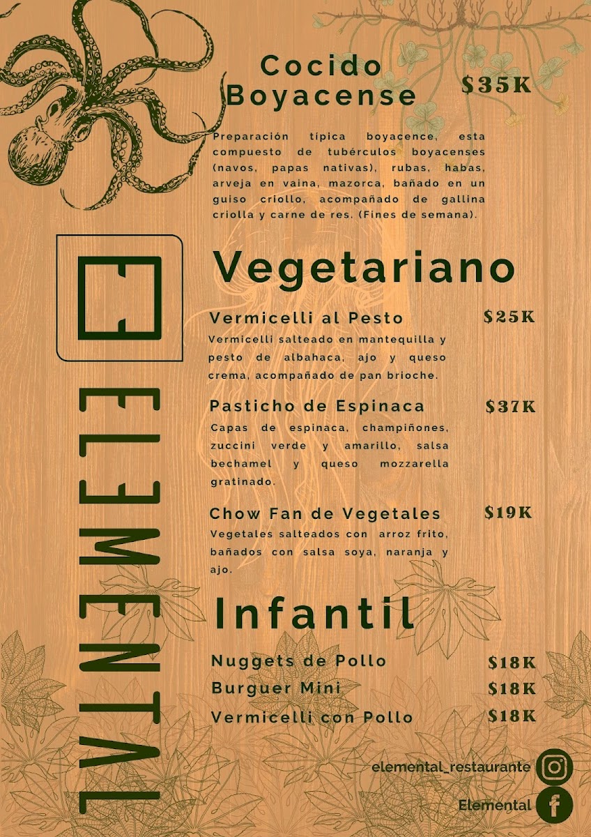 Restaurante Elemental Photo Menu 5