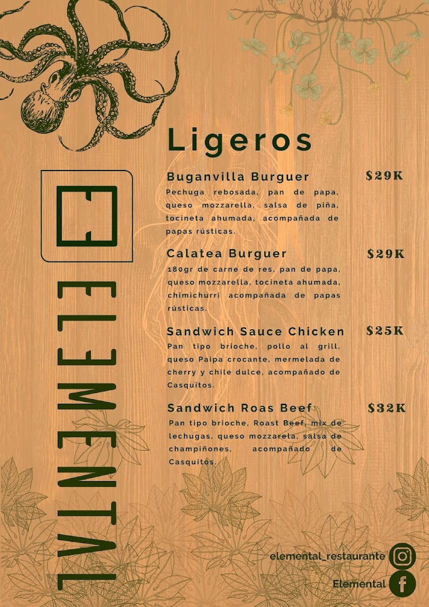 Restaurante Elemental Photo Menu 6