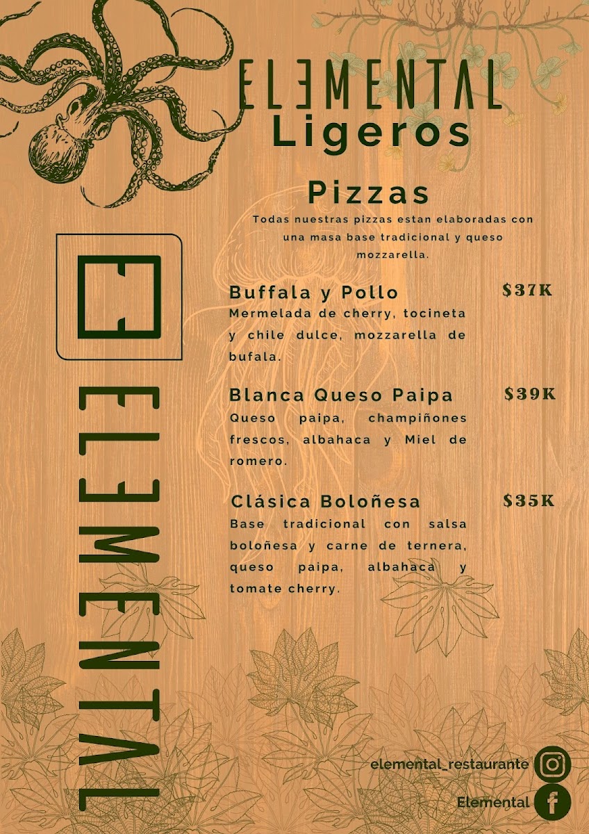 Restaurante Elemental Photo Menu 8